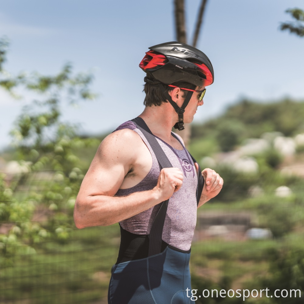 Мардон қабати пойгоҳи пойгоҳи қавӣ Mens Seamless Cycling Base Layer